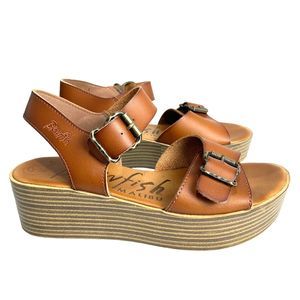 Blowfish Brown Platform Sandals